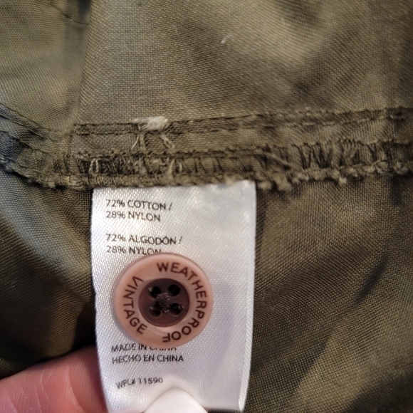 Weatherproof Vintage Army Green Lightweight Utility Jacket Size S - Picture 8 of 15